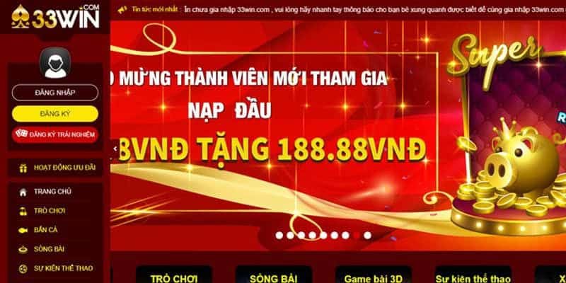 33Win 49 Hệ thống khuyến mãi đa dạng