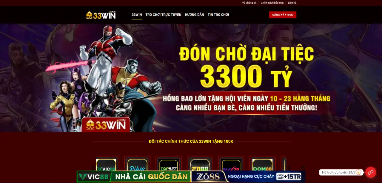 33Win 36 Giới thiệu nhà cái 33win